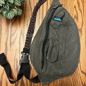 Kavu dark gray rope sling bag